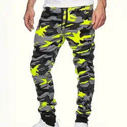 Men's Large Size Loose Pocket Draw Rope Sports Sweatpants Winter New Thick Warm Sweatpants Fashion Camouflage Printed Sweatpants