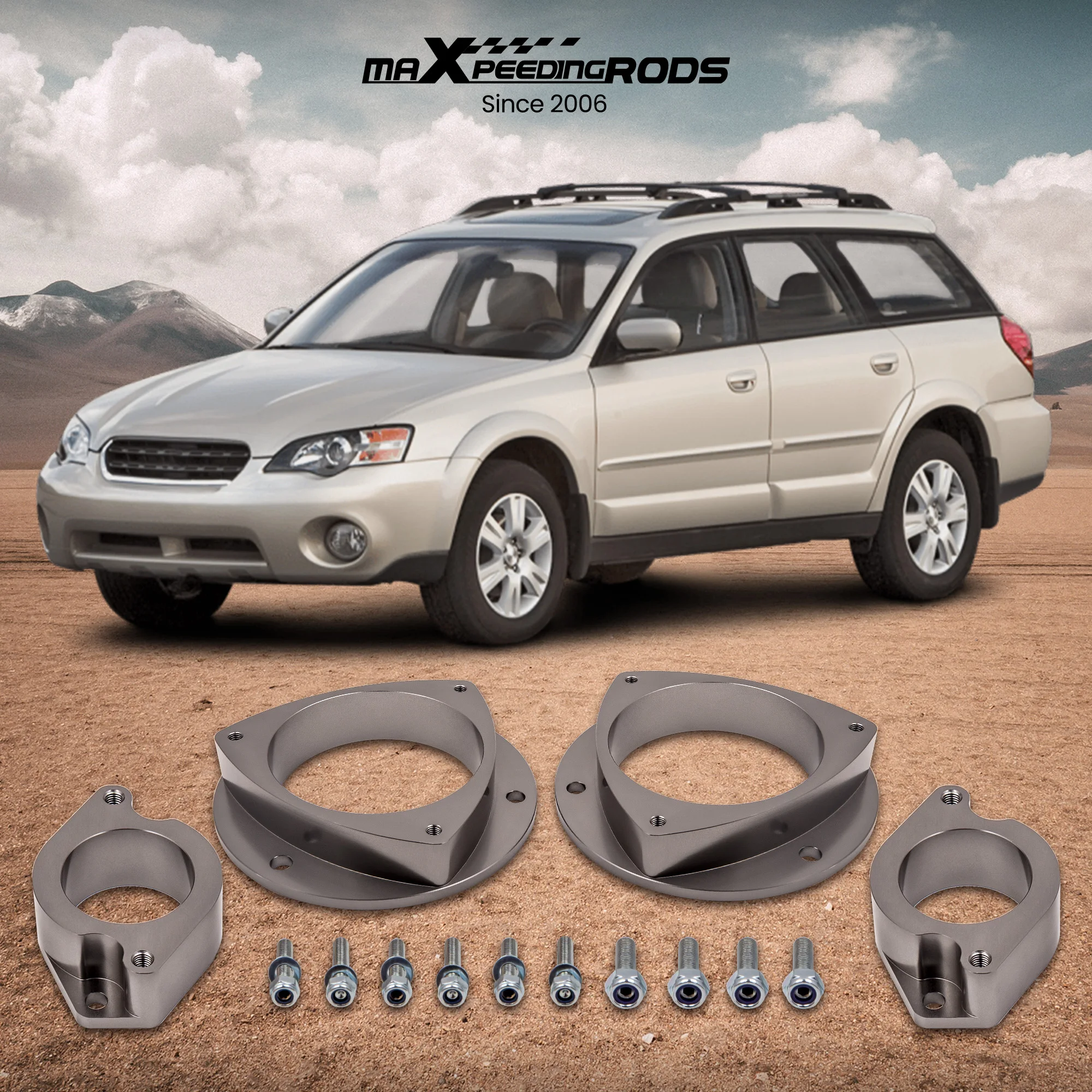 2\'\' Front and Rear Full Leveling Lift Kit for Subaru Legacy & Outback 2005-2009