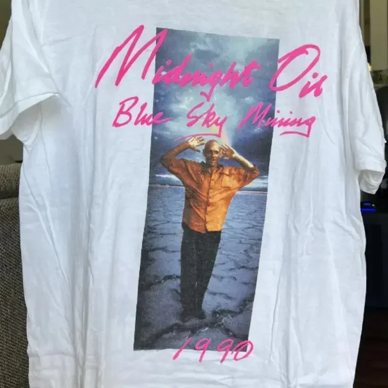 Midnight Oil Band blue sky missing white T shirt All sizes S 5Xl 1U259