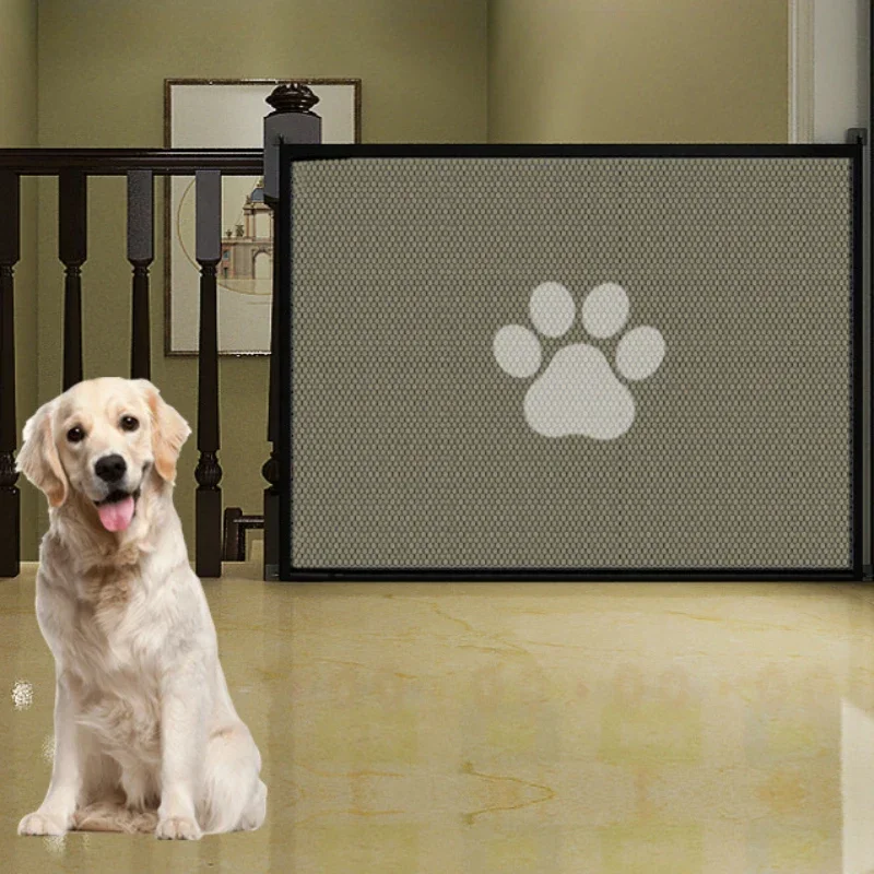 110/118 in Pet Barrier Fences Portable Folding Breathable Mesh Cat and Dog Safety Fences Pet Supplies to Ensure Pet Safety
