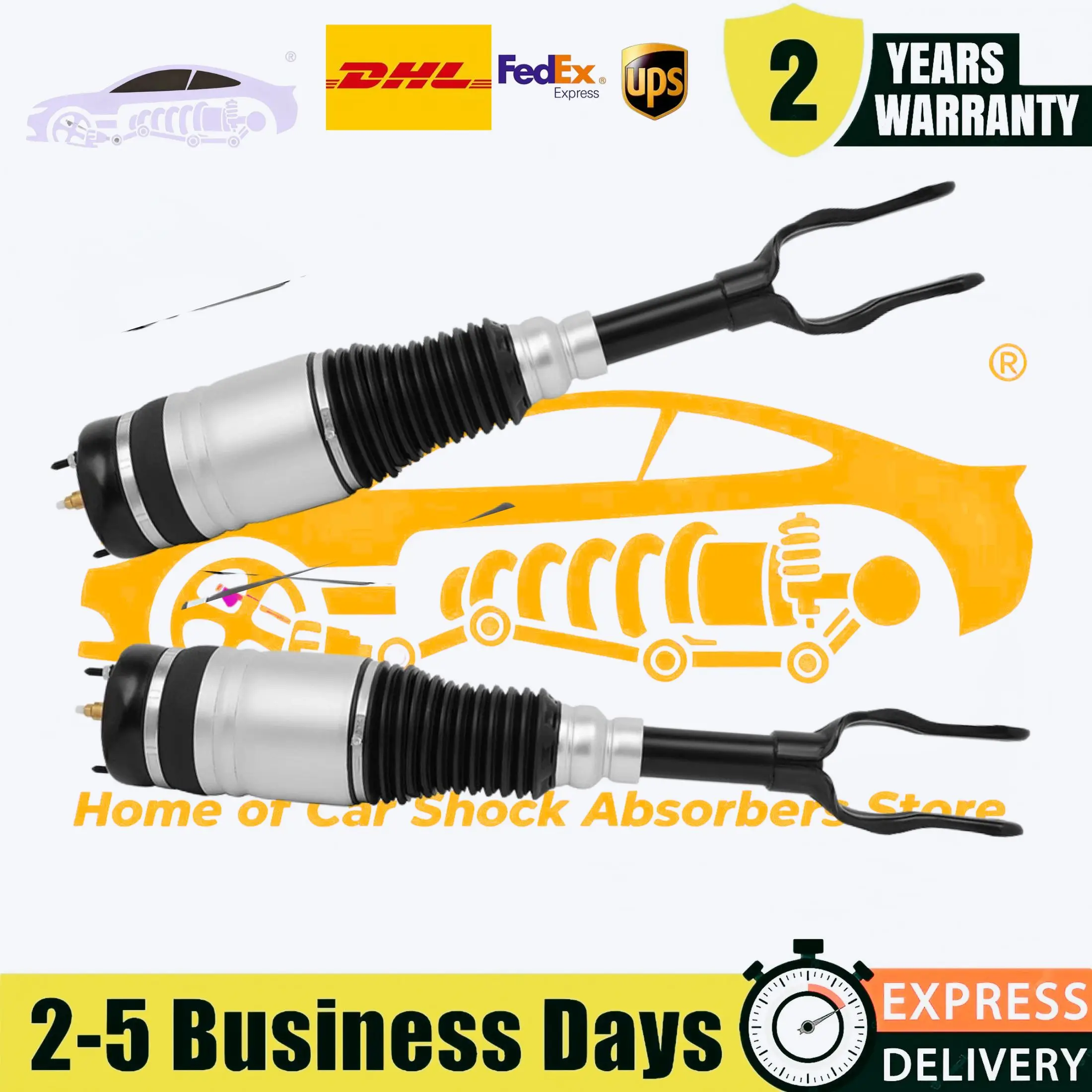 Pair Front Air Suspension Shock Struts Fit Jeep Grand Cherokee WK WK2 Summit Limited Laredo Overland V6 V8 2011-2015 68029902AE