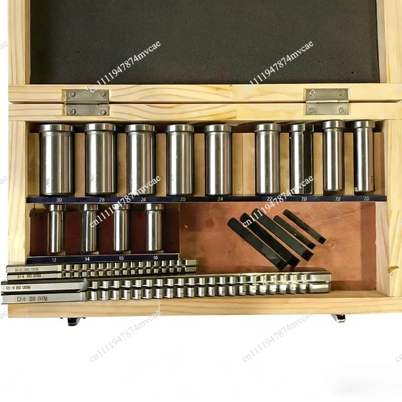 HSS Metric Keyway Cutting Tool for CNC Machine Precision, Broach Set, 22Pcs