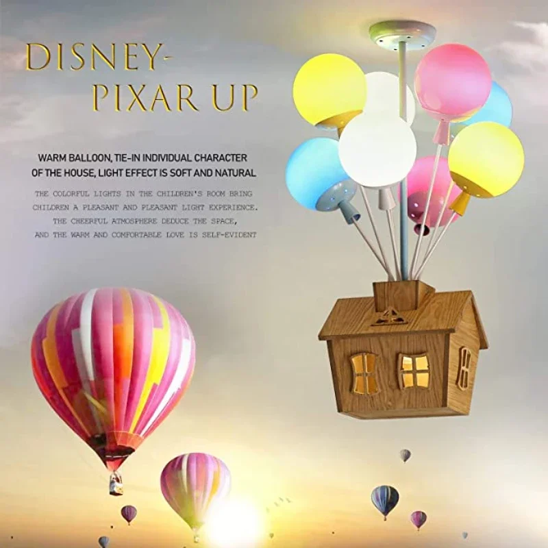 Modern Cartoon Balloon Ceiling Light Children Colored Glass Pendant Lamps Boys and Girls Room Bedroom Decoration LED Lights