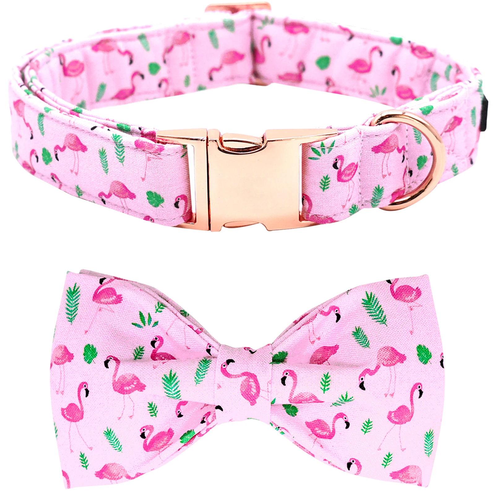 

Elegant little tail Dog Collar Adjustable Soft Dog Collar with Bowtie Girl Pet Collars for X-Small Small Medium Large Dogs