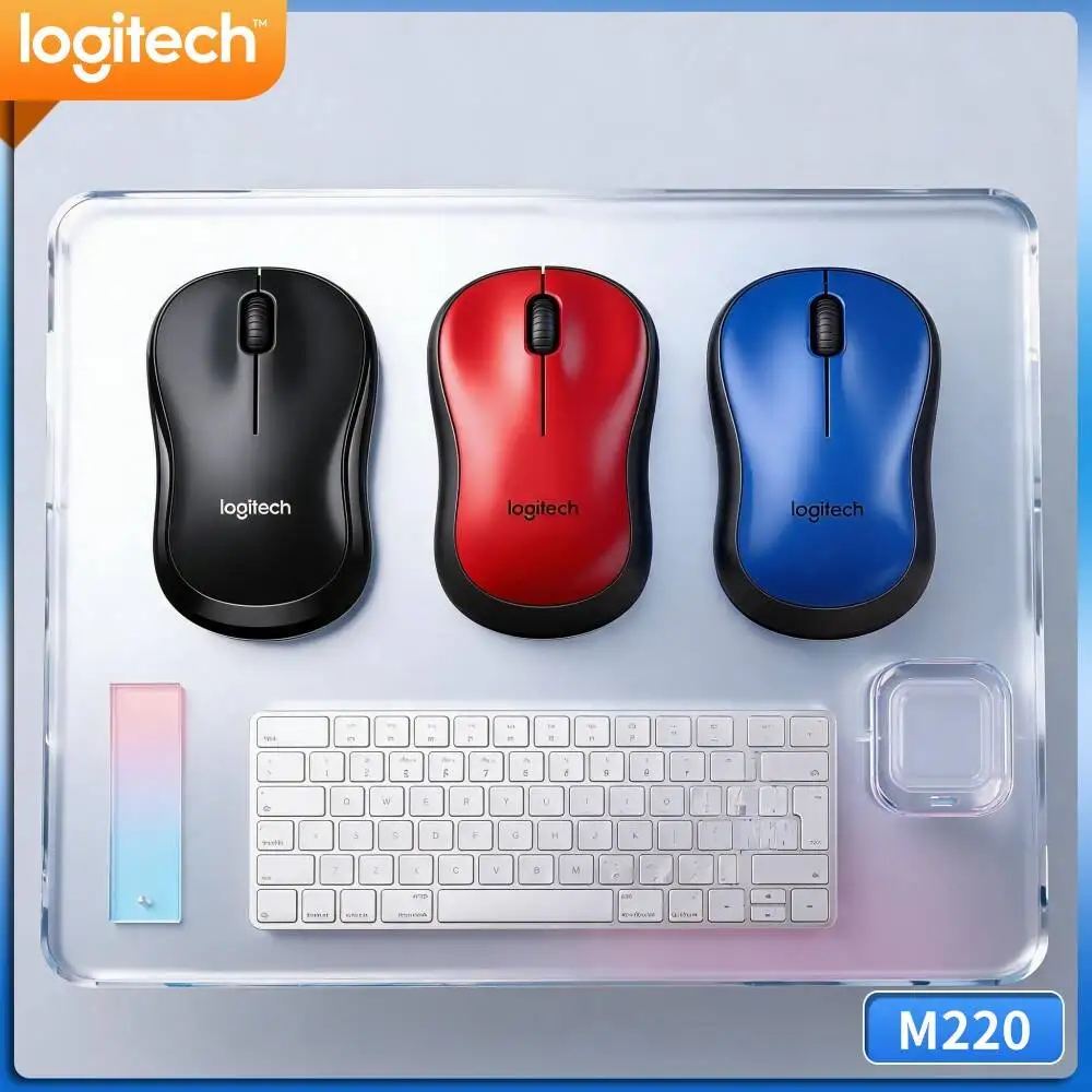 Logitech M220 Wireless Quiet Click Mouse Stable 10M Link 1000DPI For Windows Macos Notebook Desktop PC