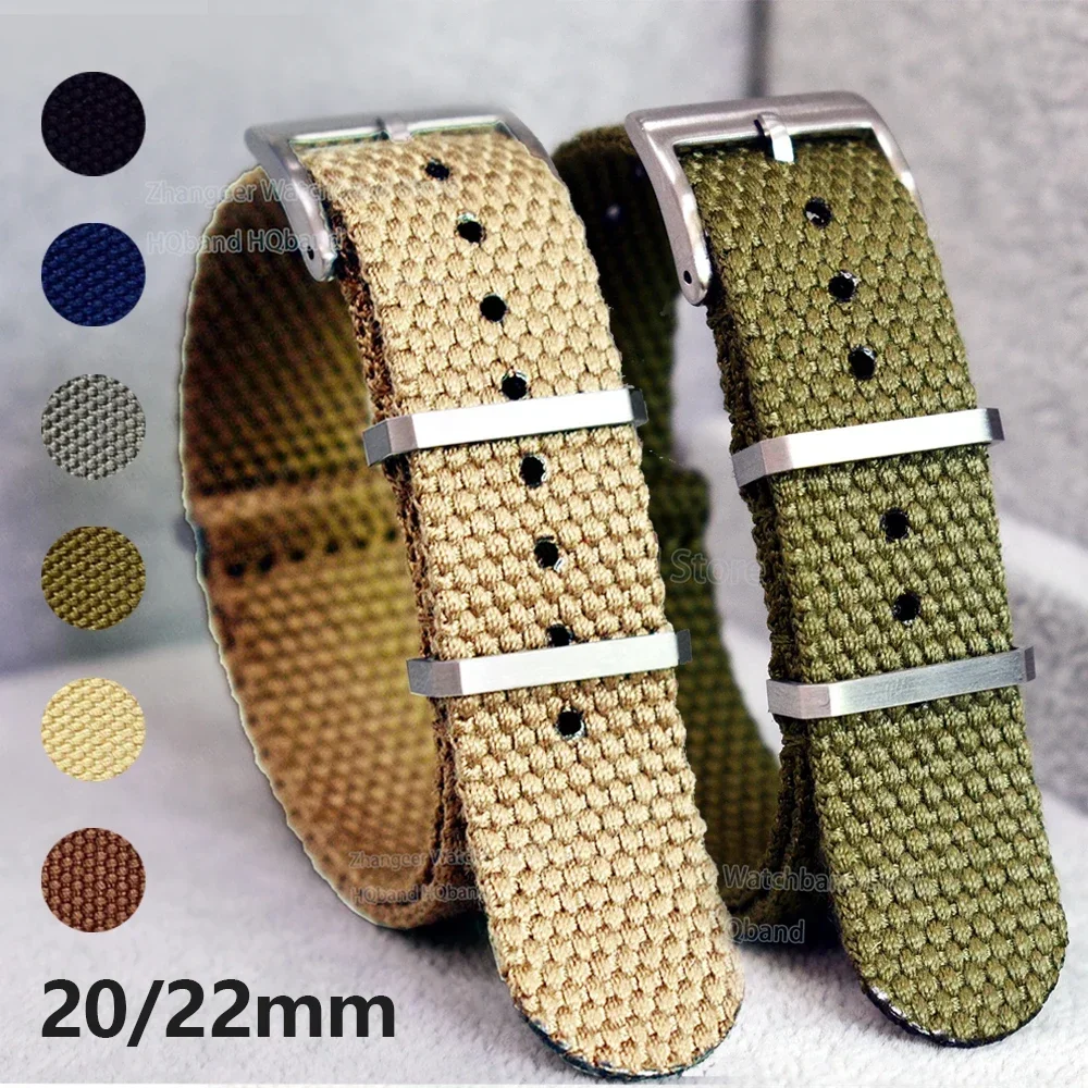 Canvas Braided Watchband for Samsung Universal Nylon Sport Wristband Belt for Huawei for Amazfit Bracelet 20 22mm Strap Accessor