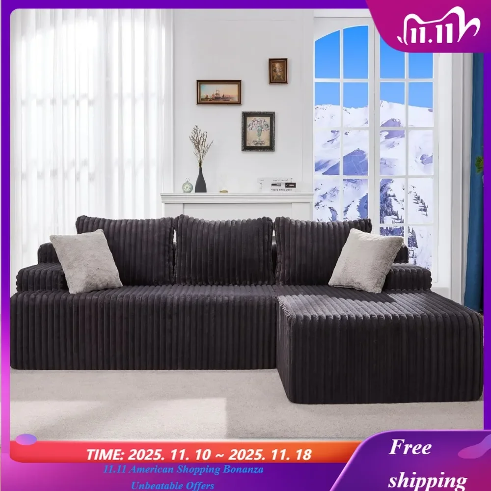 L-Shape Cloud Modular Sectional Sofa Couch