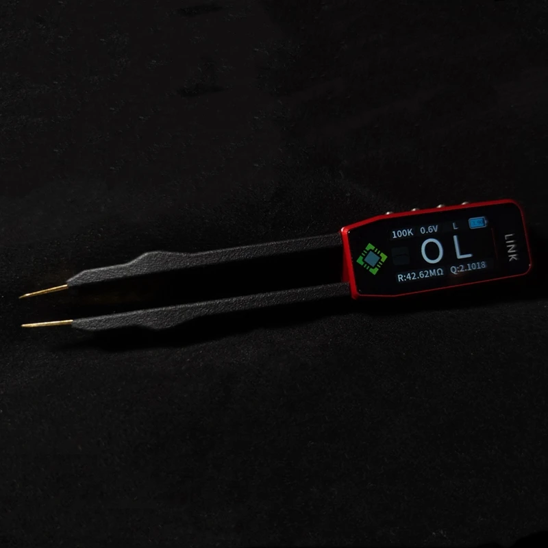 LCR Meter Tweezer ดิจิตอลจอแสดงผล LCR-1S 100 Khz เครื่องทดสอบ LCR สําหรับความต้านทานความจุตัวเหนี่ยวนําแรงดันไฟฟ้าไดโอดเครื่องมือทดสอบ