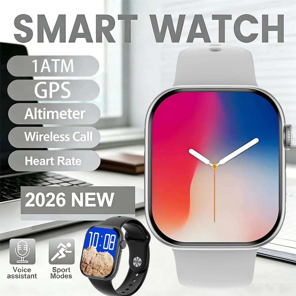 For IOS DT Watch X Mini Smart Watch 1.85-inch Large Screen NFC TWS Headphones Electronic Album Video Playback Sports Smart Watch