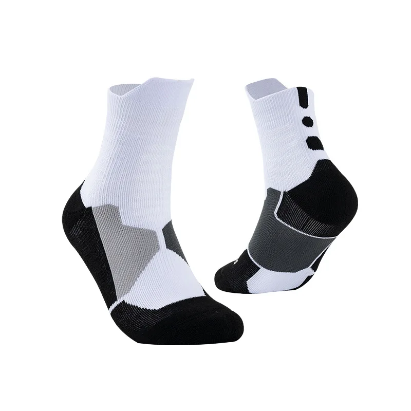 2024 Professional Basketball Socks Men's Sports Socks Low High Top Medium Long Tube Thick Towel Bottom Breathable Football Anti