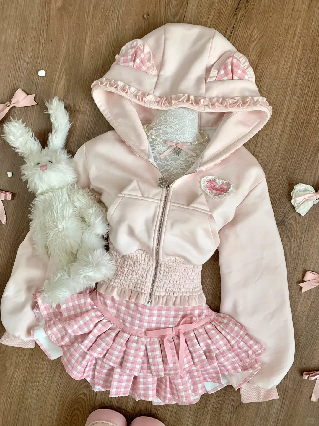 Japanese Y2k Sweet Elegant 2 P - Winter Clothing Factory Outlet 评论和价格