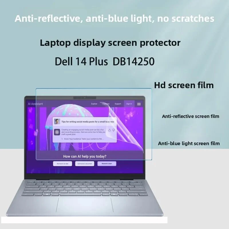 For 14inch Dell 14 Plus DB14250 Laptop screen film High-definition Display Protective film Keyboard film