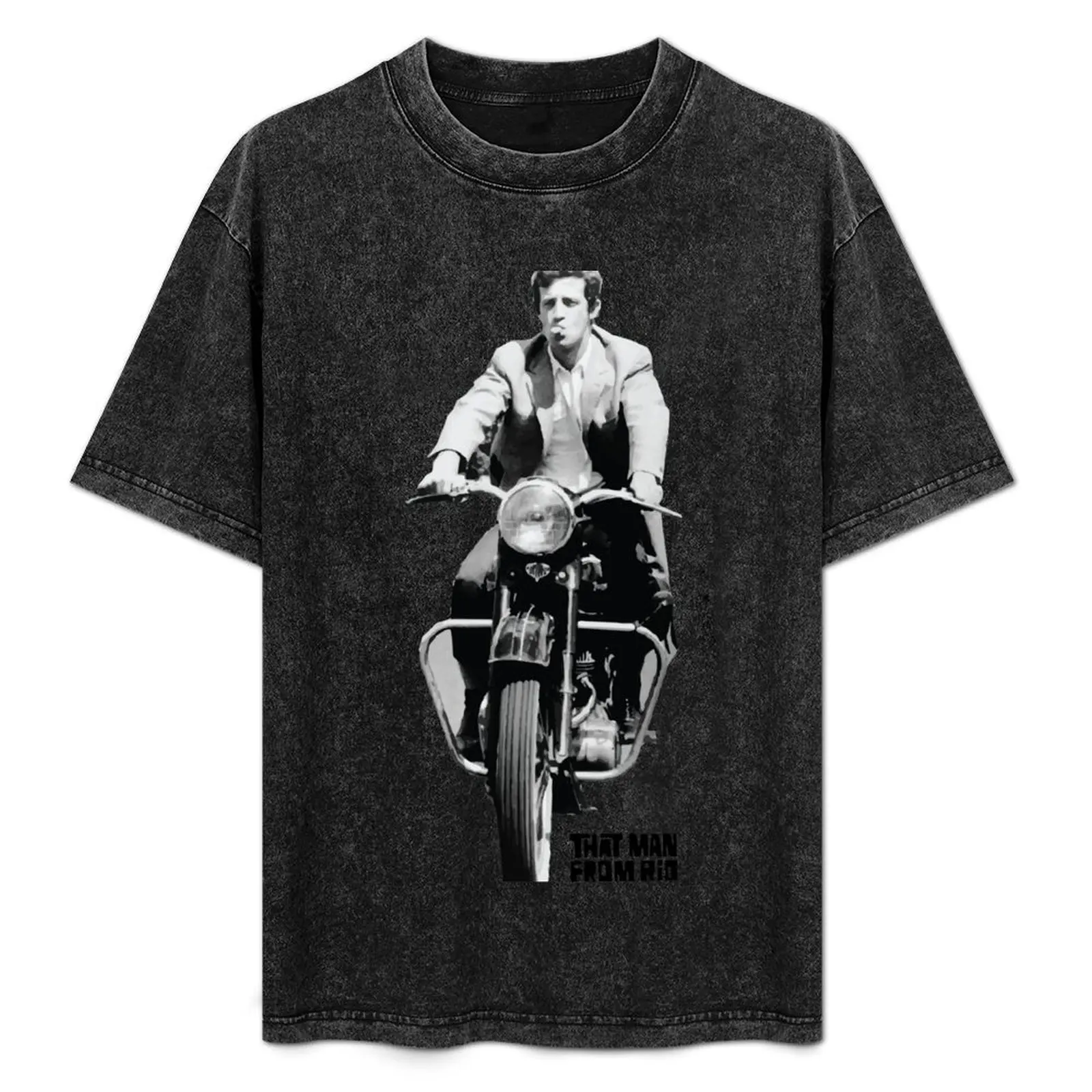Camiseta Jean Paul Belmondo, ropa de gimnasio, camiseta transpirable de manga corta