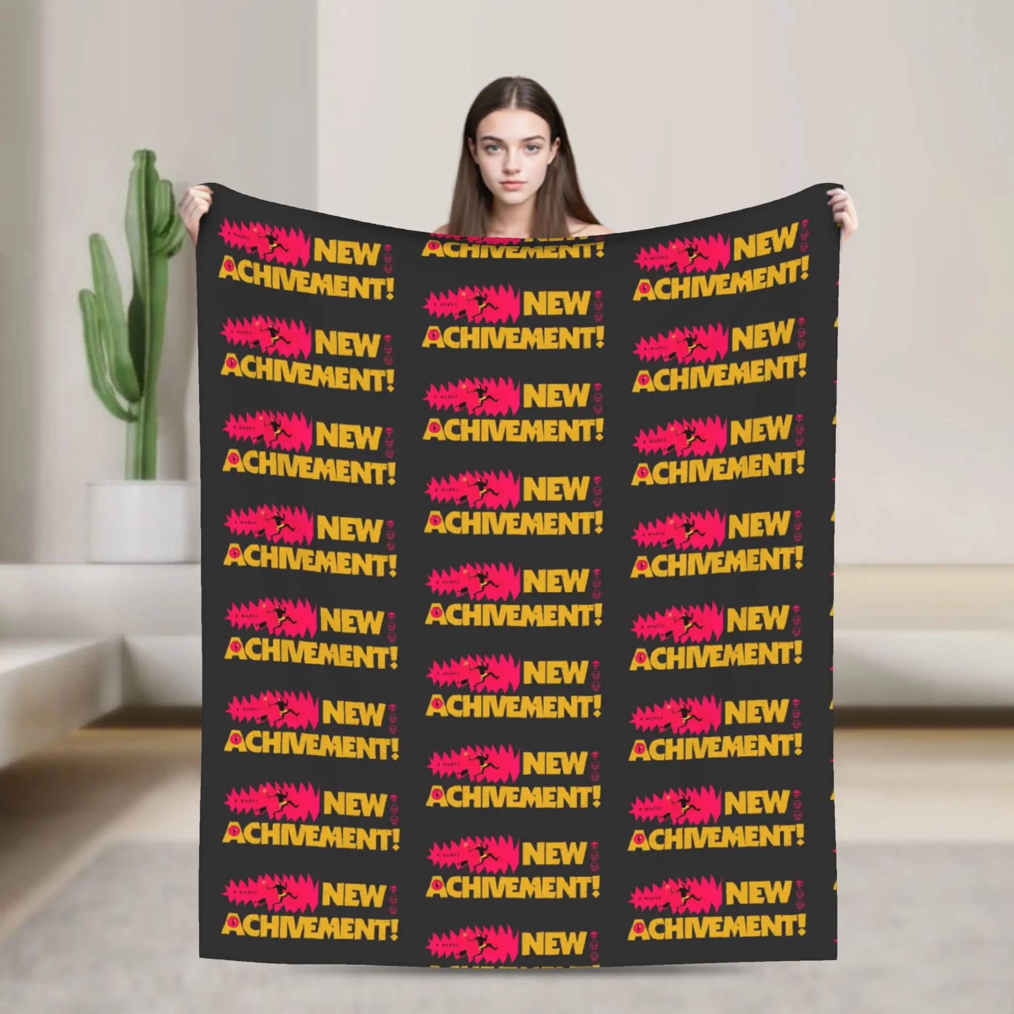 Dungeon Crawler Carl New Achievement Soft Blanket  Adult Plush Throw Blanket Fashion Outdoor Flannel Bedspread Sofa Bed Cover