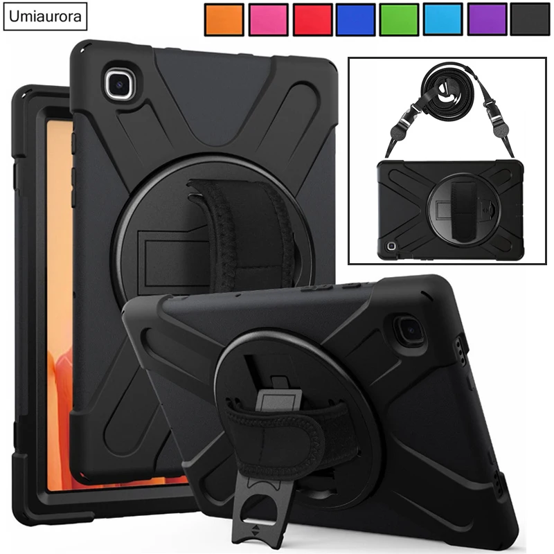 

Для Samsung Tab S5e 10,5 дюймов SM-T720 SM-T725, сверхпрочный прочный чехол для планшета, плечевой ремень, подставка, противоударный чехол для ПК Funda