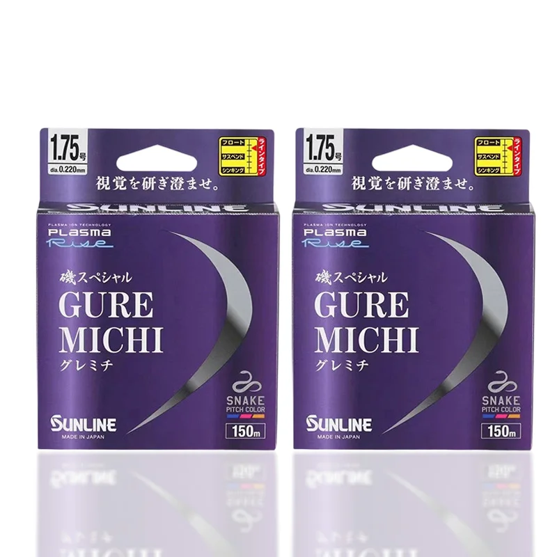 الأصلي SUNLINE GURE MICHI النايلون شبه العائمة روك خيط صنارة الصيد السلس لينة الملونة القفز الخط الرئيسي لصيد الأسماك 150 متر #3