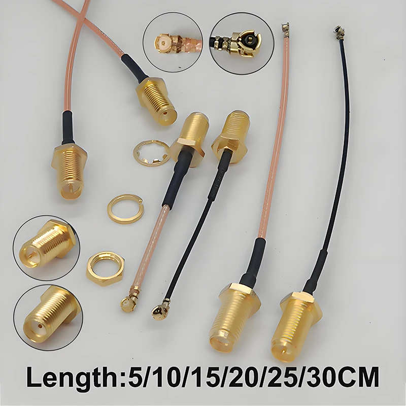 1 Stück SMA-zu-IPX-Verbindungskabel SMA Stecker/Buchse zu IPX RG178 1,13mm für WLAN-Router GPS AP Großhandel