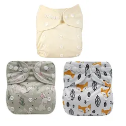 1Pc Baby Cloth Diaper Washable Reusable Cloth Diaper Ecological Adjustable Real Pocket Nappy Fit 0-2year 3-15kg