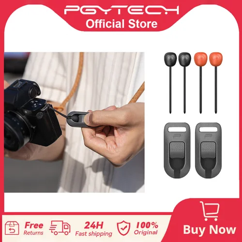 Juego delgado de conectores rápidos PGYTECH o traje de cuentas rápidas 2.0 para correa de cámara original