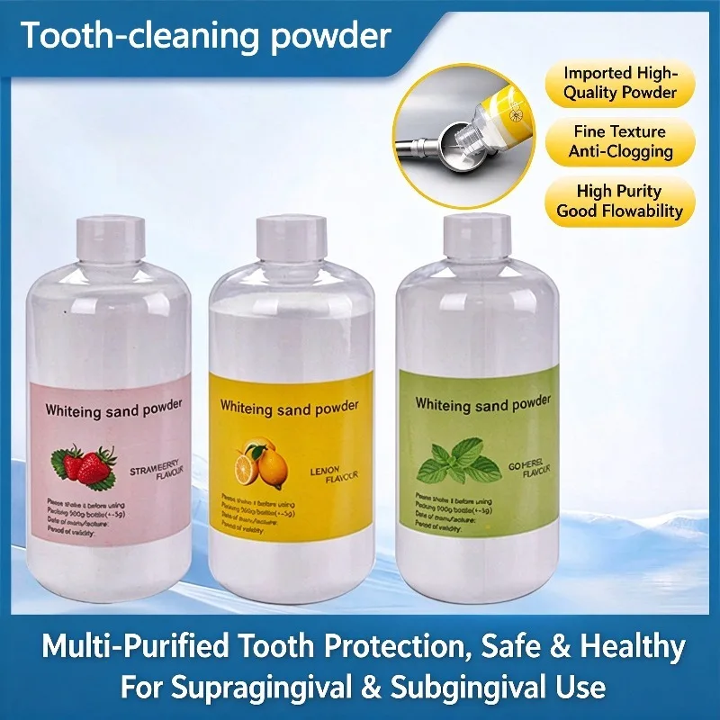 Dental Air Polishing Prophy Powder Teeth Stain Removal Plaque Remover Sodium Bicarbonate Whitening Calculus Fresh Breath Hygiene