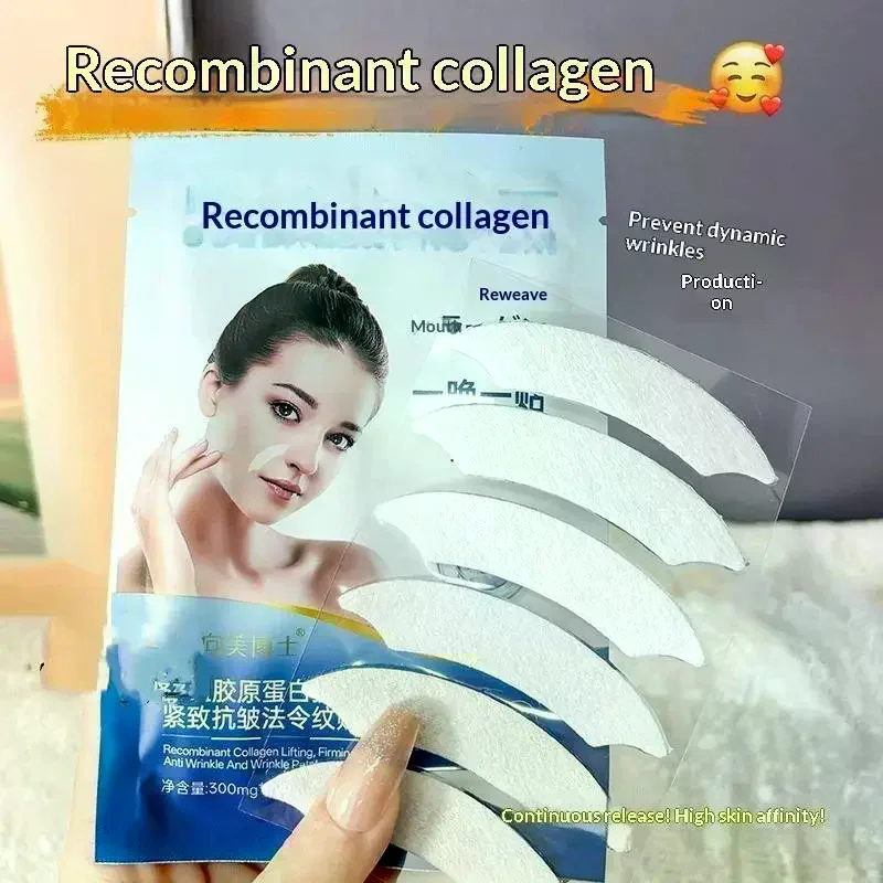 18/36/72/90Pcs Multifunctional Collagen Nasolabial Fold Patches Firming Masks for Overnight To Reduce Mouth Wrinkle Lifting