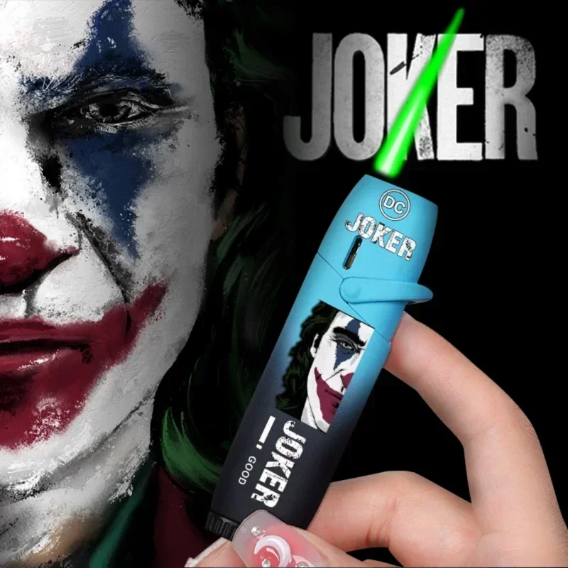 New Cartoon Gradient Rocker Arm Inflatable Lighter Windproof Jet Turbine Torch Portable Lighter for Men and Women Smoking Gifts - Image 3