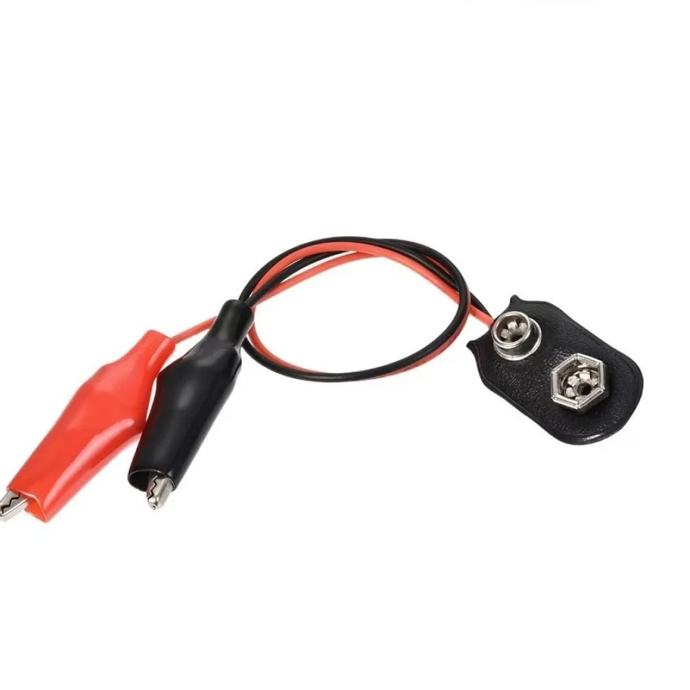 T Type I Type 9V Battery Connector With Alligator Leads For Minyu Diy Circuit Repair Digital Testing Project