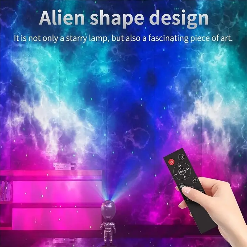 AWAH For Bedroom Atmosphere Lamp Alien Star Projector Lamp Voice Interactive Star Projection For Game Room Desktop Decoration,1P