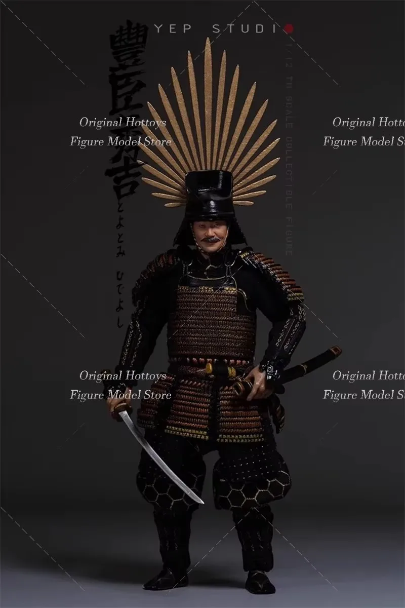 YEP STUDIO NR.0009 1/12 Żołnierz Toyotomi Hideyoshi Japoński Strateg Wojskowy z Epozy Wojny Wielkiej, Pełny Zestaw, Figurka Akcji 6''
