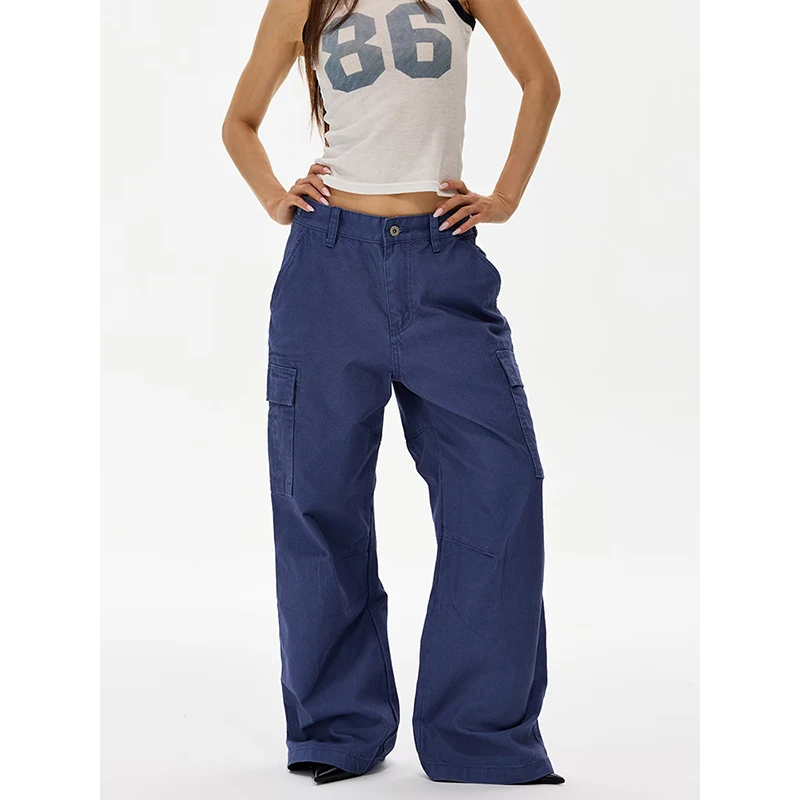 American 2026 Vibe High Street Knife Work Pants Loose Fit Casual Trousers for Women Multi Pocket Trendy Brand New Model