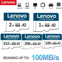 Lenovo Micro TF SD Cards 64GB 32GB 16GB SD Memory Card Class 10 High Speed 128GB 256GB U3 4K HD TF Flash Card For Phone/Camera