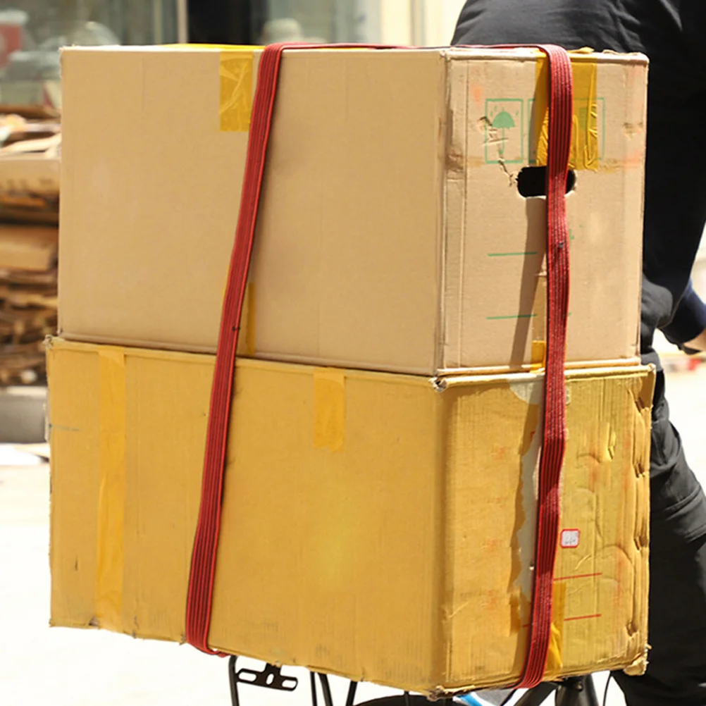 

1Pcs Elastic Cargo Binding Belt Durable Fastening Strap for Bike Backseat Luggage Tie Down Bundling Belt Cargo Tightening Rope