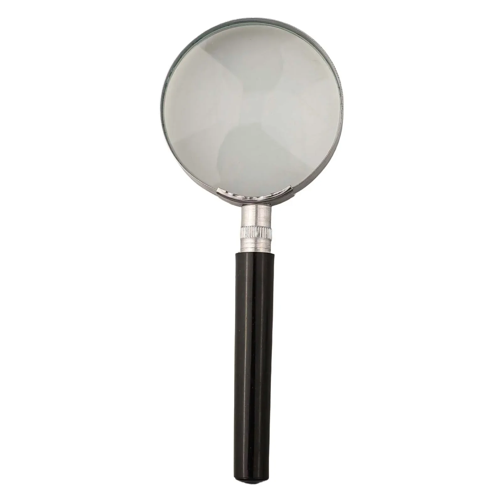 Optical Magnifying Glass 5X Magnification Home Office Optical Glass Lenses Plastic Handle 5X Magnification 60mm Lens Diameter