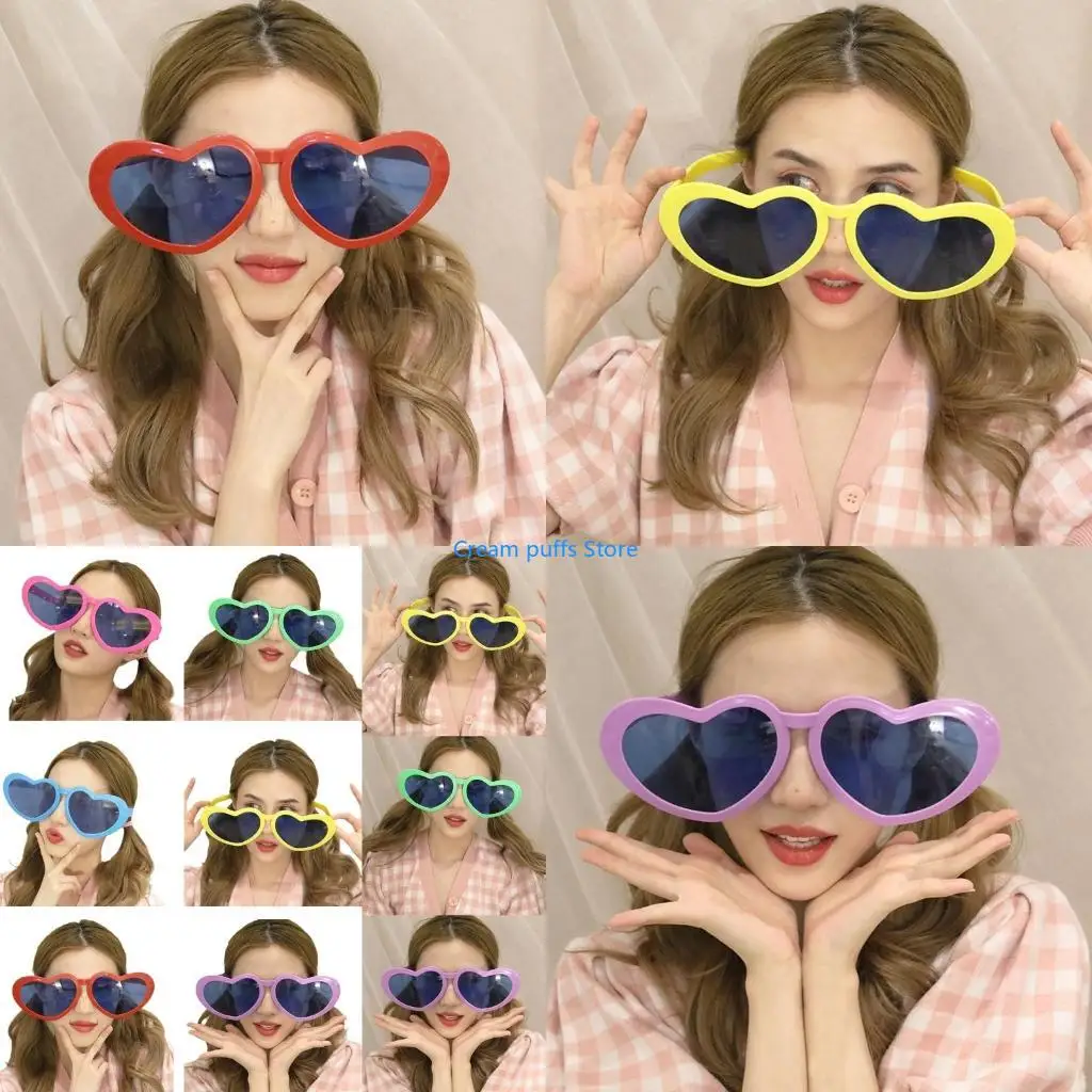 50LE Exaggerated Sunglasses for Women Party Eyeglasses Popular Eyewear Photo Props Sun Glasses Street Humorous Glasses