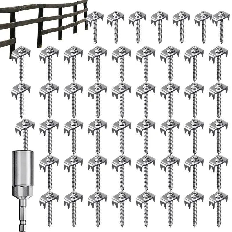 

Fencing Staple Stainless Steel Fence Nails For Softwood 50x Fence Staple Nails With Wire Fixer Fence Fasteners For Wire Mesh And