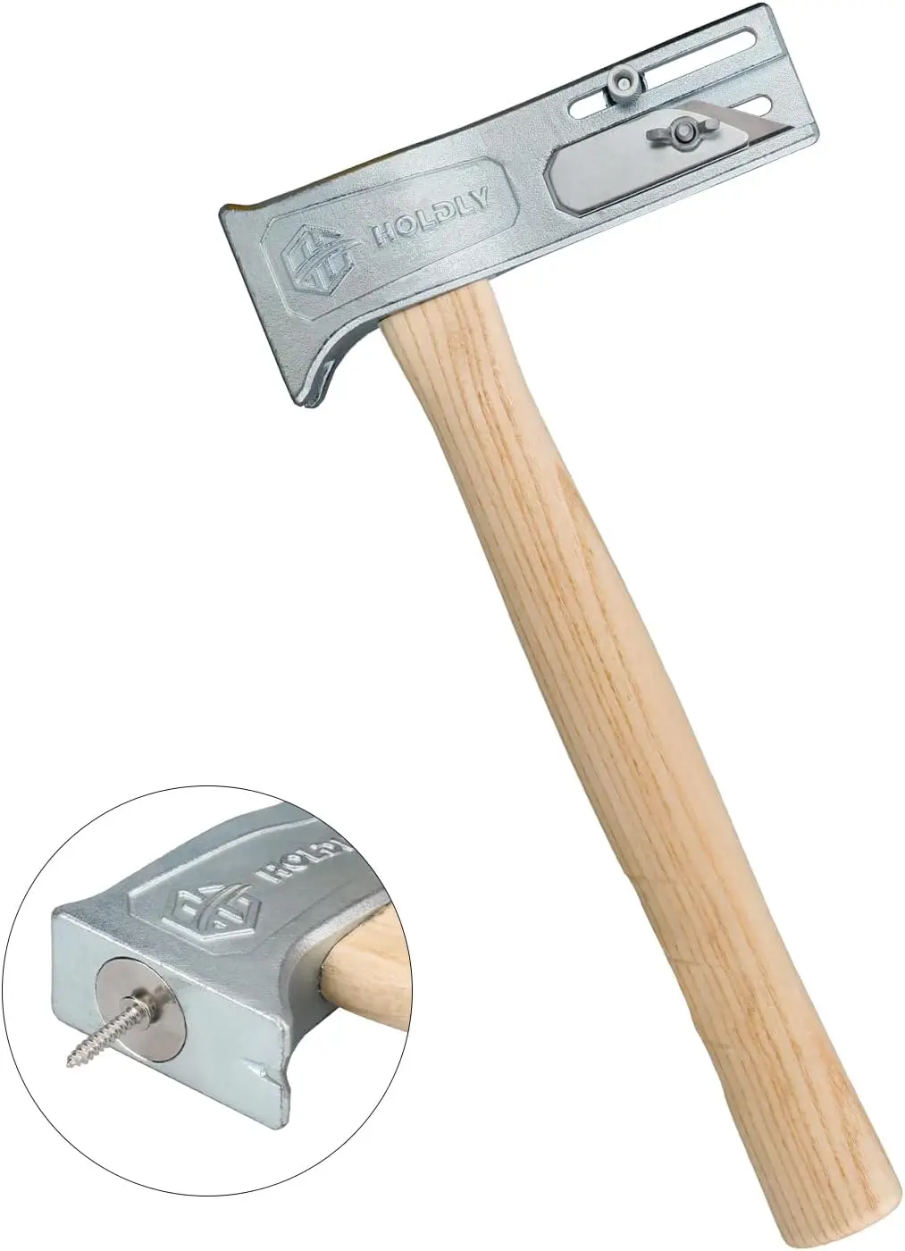 

Многофункциональный магнитный кровельный молоток с измерителем и универсальным ножом для черепицы, войлочных покрытий, гвоздей