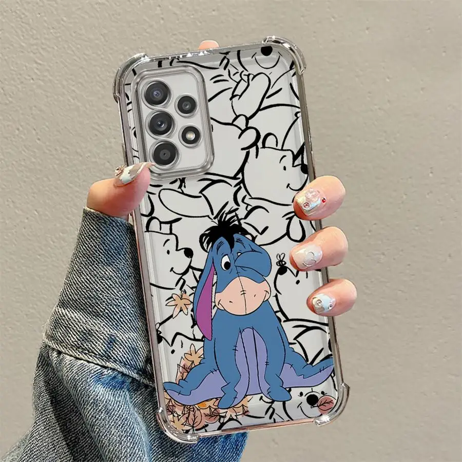 Case for Samsung Galaxy A33 A15 A52 A55 A24 A25 A13 A26 A16 A21s A35 A36 Soft Phone Cover Disney Winnie The Pooh