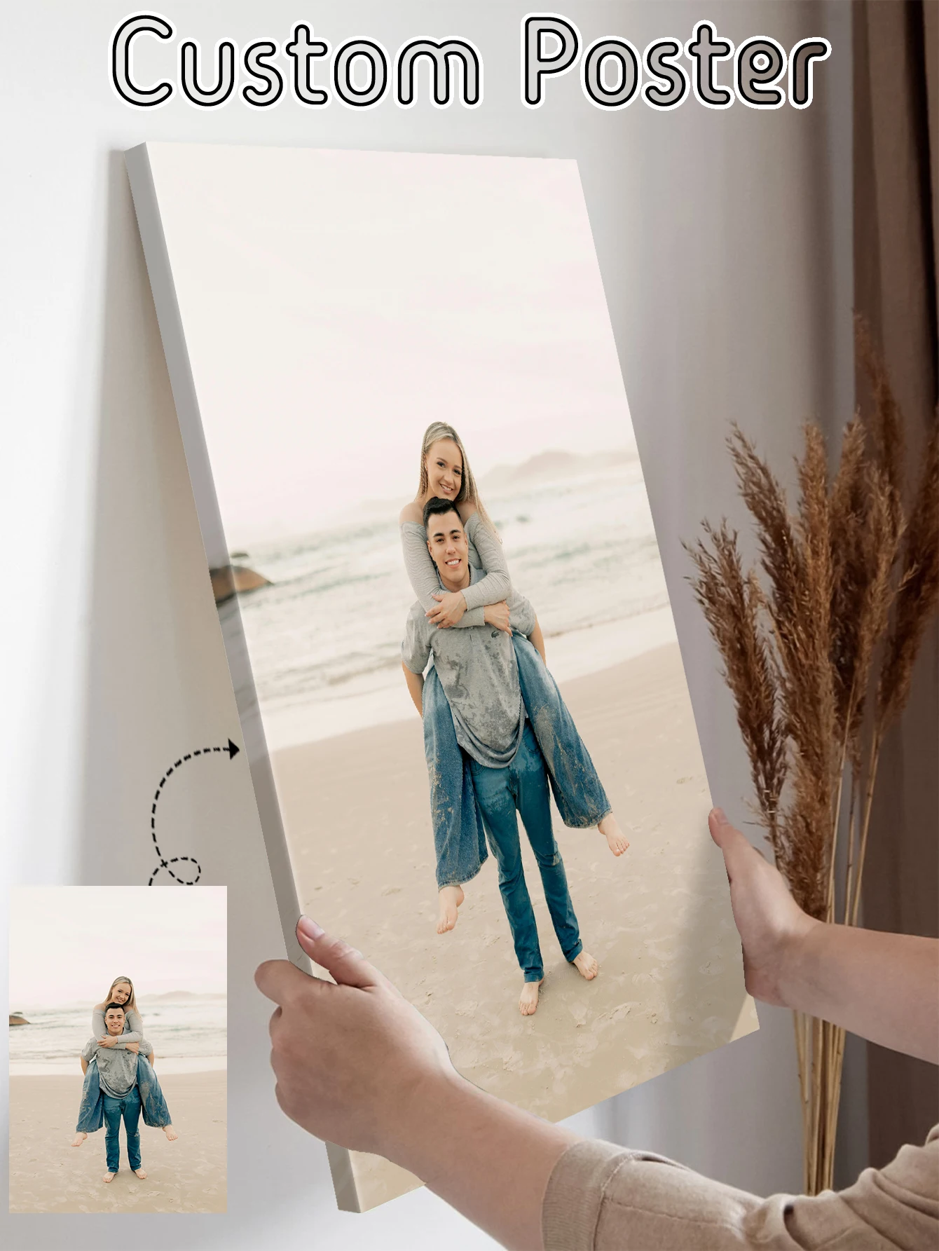 

Индивидуальная картина на годовщину, персонализированный постер для вашего партнера. Большой постер в качестве настенного декора для любимого человека.