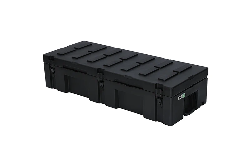 122L Reinforced Box LLDPE Cargo Box Hard Plastic Rotomolded Toolbox 4WD Storage Box Roof Rack Low Profile