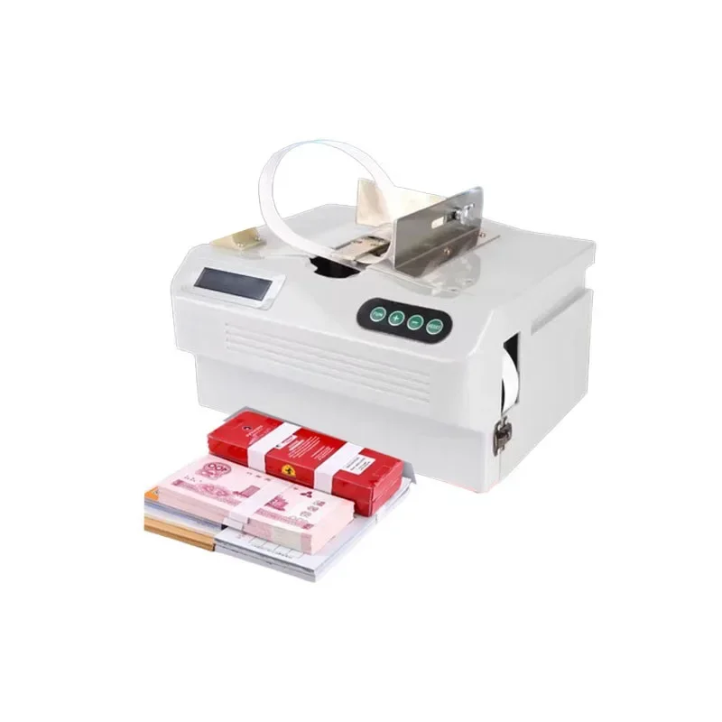 220V/110V Intelligent Induction Paper Tape Strapping Machine Banknote Tying Machine Hot Melt Paper Belt Binder