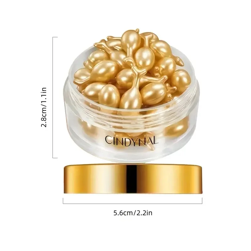 Placenta and Hyaluronic Acid Essence Capsules - Deeply Nourishes and Moisturizes the Skin, Revealing Youthful Skin, Suitable for Locking in Moisture on the Face and Neck - Easy to Carry, Use Anytime,  image 3