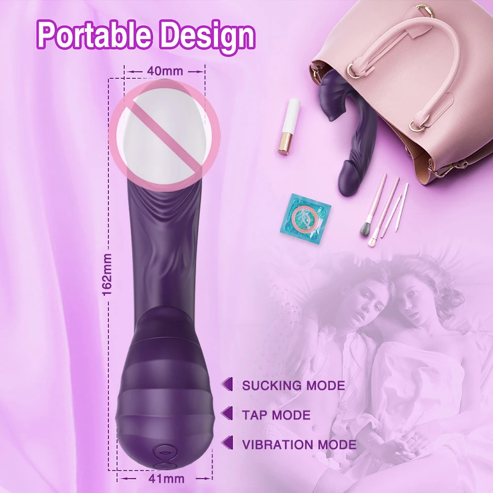 3 in 1 Clitoral Sucking Vibrator Female Sex Toys For Women Clit Clitoris Sucker Tongue Licking Dildo Adults Goods Sexy Toys 18