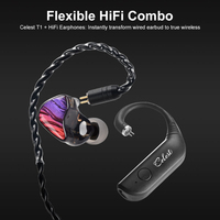 KINERA Celest T1 True Wireless Bluetooth 5.3 HIFI Headphones Ear HOOK Hi-Res Earbuds for lgniteX Kuno Celest black Celest T1