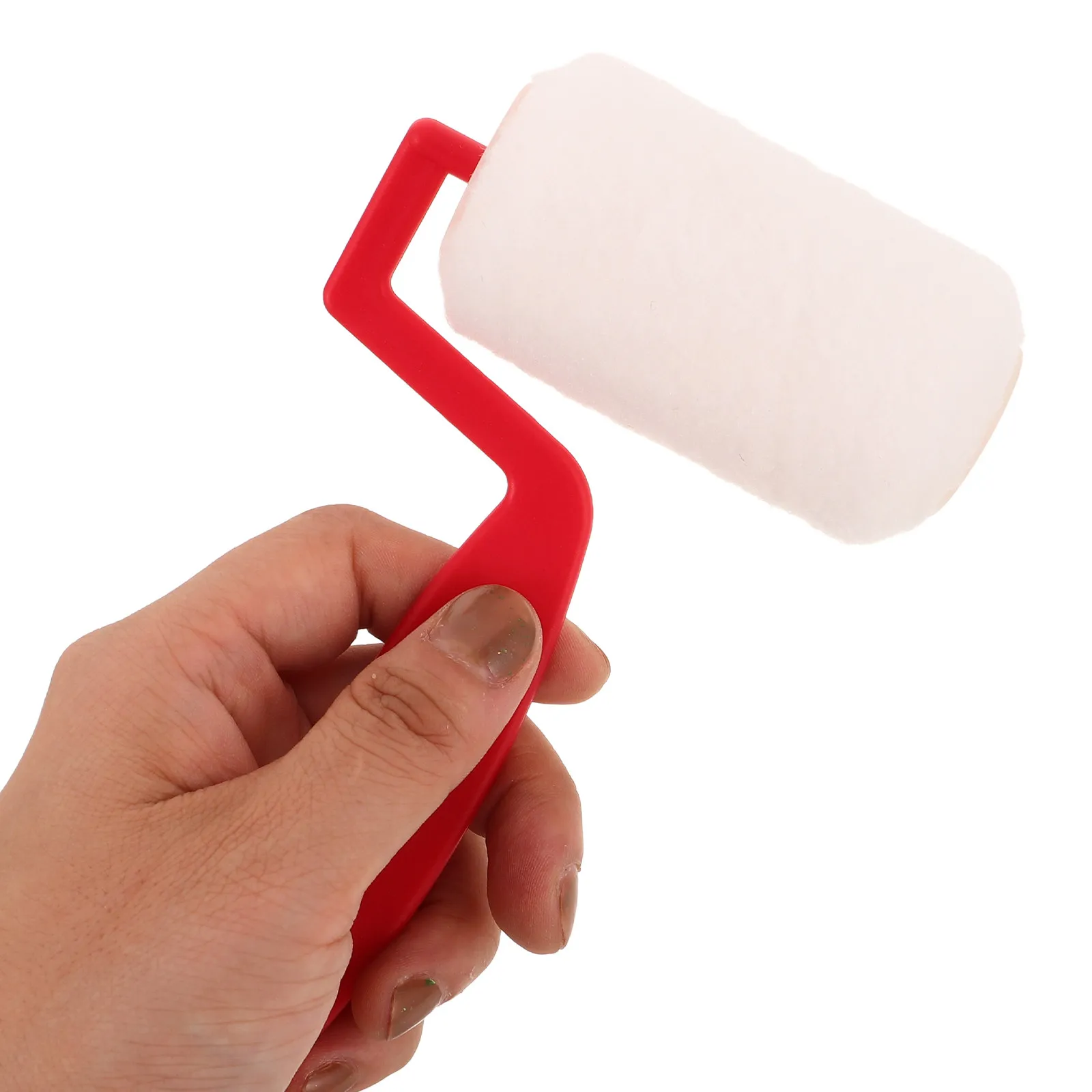 Small Paint Roller Brush Set Mini Paint Roller Covers Ergonomic Handle Wall Painting Tools for Kids Home Decor Detail Work