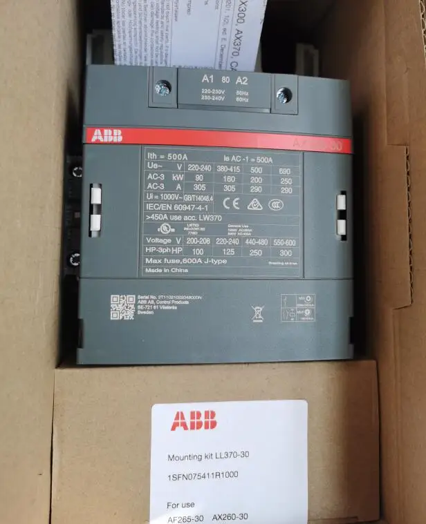 Original ABB AC Contactor AX300-30-11-80 AC220V