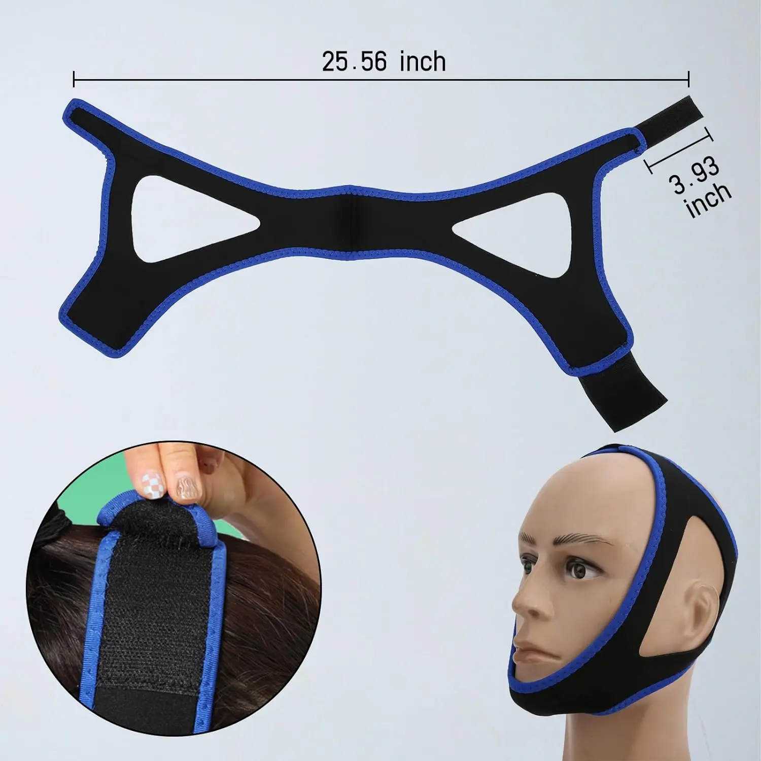 1pc Anti-snoring Chin Strap Effective Chin Strap For CPAP Users Adjustable Chin Strap Suitable For Snoring Anti-snoring Device