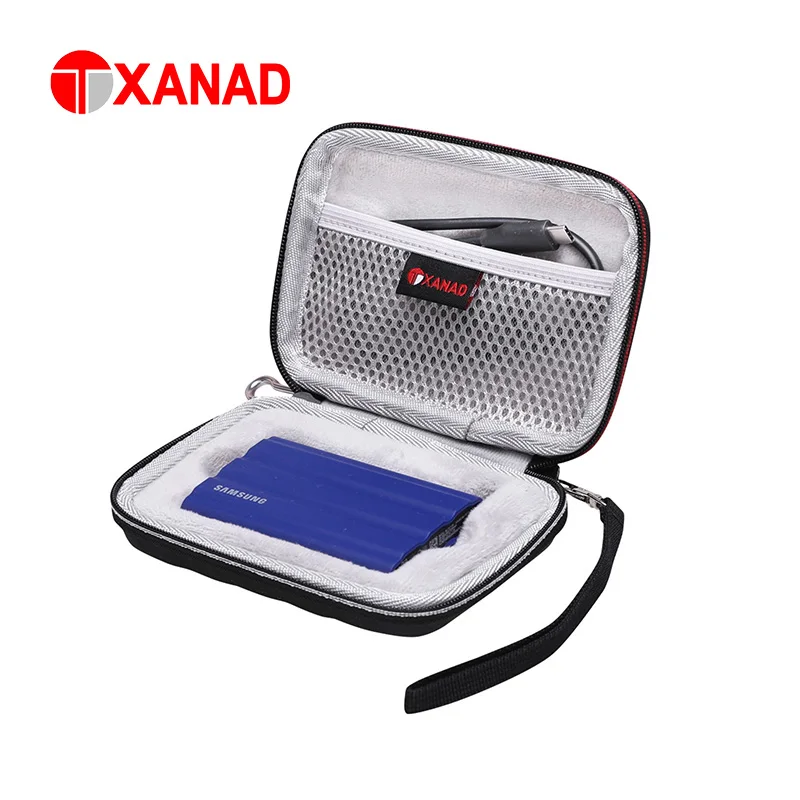 XANAD EVA Hard Case for  Samsung T7 Shield Portable SSD 1TB 2TB 250GB 500GB Solid State Drive Carrying Storage Bag