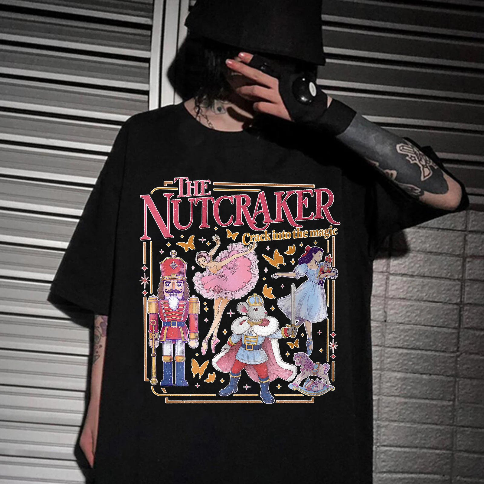 The Nutcracker Ballet Christmas T-shirt O Neck Harajuku Short Sleeve Casual Shirt Gift