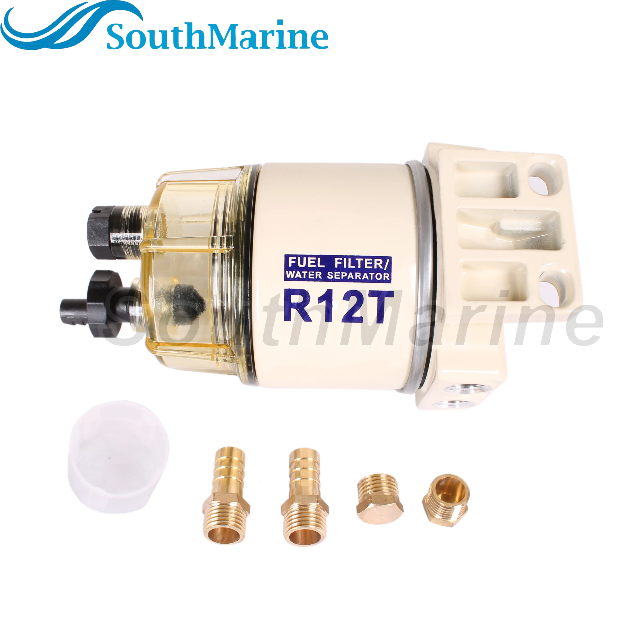 

Boat Motor S3240 R12T 120AT RK10222 18-99193 18-7987 Fuel Filter Water Separator for Gasoline & Diesel Spin-On Marine