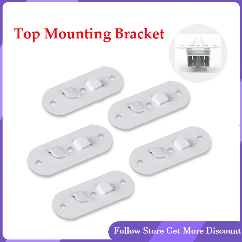 

Top Mounting Bracket Metal Ceiling Mount Bracket For Aqara Curtain Track Jialisi Curtain Rails Installation Accessories